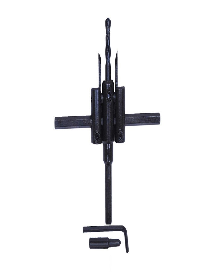 Jon Bhandari Tools أداة قطع الثقوب الدائرية القابلة للتعديل من جون بهانداري تولز - أداة مثقاب لقطع الخشب والبلاستيك والمعادن اللينة (30 مم - 120 مم) - Image 2